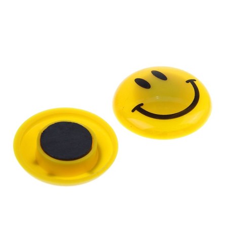 A set of boards magnets, 5 pieces, "Smile", D - 4 cm, blister-1