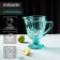 Glass Glass Magistro "La-Channel", 1.1 l, the color turquoise