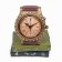 Table Figure Clock "Atlas", discrete move, dial d-7 cm, 17 x 21 cm, aa