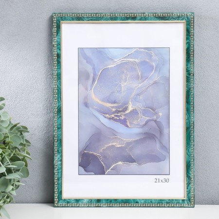 Photo frame Plastic "Kame" 21x30 cm, malachite