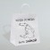 Gift package with jokes, "when you get tired of being a bunny", white, 24 x 14 x 28 cm