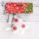 Soft suspension "Christmas tree in snowflakes" 6.5x8 cm, red-white
