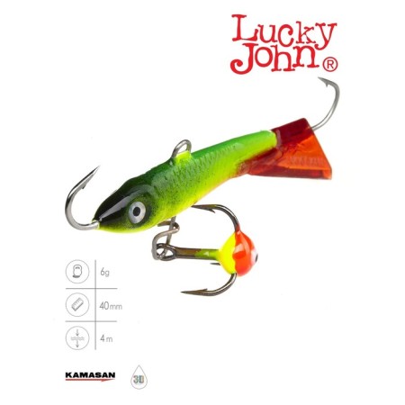 Balancir Lucky John Classic 4 + tee, 4 cm, color 26rt blister