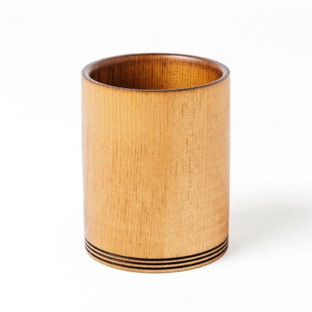 A glass of natural cedar MAGISTRO, 450 ml, 10 × 8 cm, brown color-1
