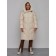 Coat insulated winter female, size 50, light-beige color