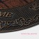 Rug of the groomed semicircular shade "Welcome Pattern", 45 × 74 cm