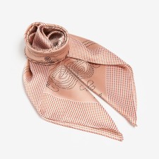 Women's scarf minku rr 70*70 cm, pink color