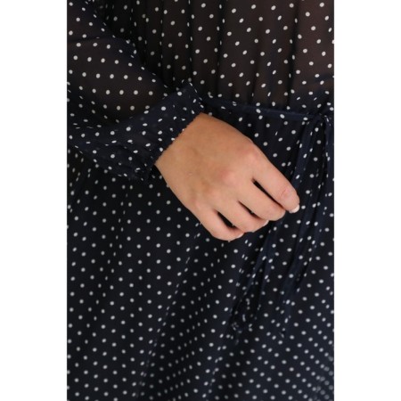 Women's dress, size 56, blue color-4