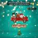 Decorative decoration (suspension) "Santa Claus with friends" 49.5x39.5 cm
