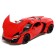 Metal machine, 1:24, inertial, doors, hood, trunk, red color are opened
