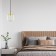 Suspended lamp with a glass ceiling Marco, 60W, E27, 14x14 cm