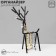 Stand for jewelry "Deer", 23 × 15 cm, black color