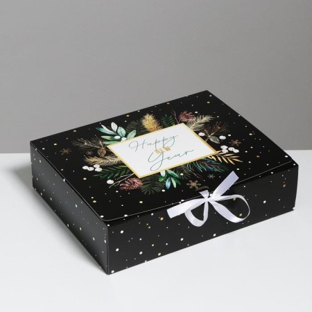 Folding Gift Box "Magic", 31 x 24.5 x 9 cm, New Year-1