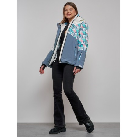 Ski jacket female, size 42, white color-17