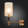 Wall lamp EVOLUCE. Sle300301-01. Granze. 1x40 W, E14, 11x31 cm, brass color, black