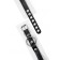 The shackles of Pecado BDSM, soft, with one strap, with grirts, genuine leather, white-black