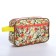 Cosmetic bag with lightning, beige/yellow/pink color