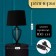 Traffic lamp with lampshade Risalux "Dzhango", E27, 40 W, Black, 33 × 33 × 58 cm