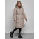 Coat insulated winter female, size 44, color light brown