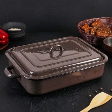 Baking sheet, 4.5 l, brown color