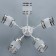 Emma chandelier 5he27 40w is white 51x51x25cm Bayerlux