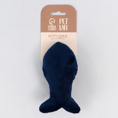 A cat's toy "fish" with cat mint, blue-3