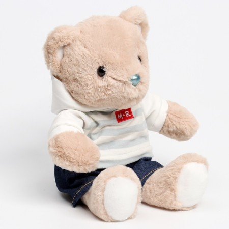 Soft toy "Little Friend", Bear in jeans and jacket-3