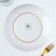 Ceramic plate Royal Garden, 22.5 cm, white color