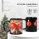 New Year! Homeleon mug New Year's ceramic “The more balls!”, 350 ml, black color