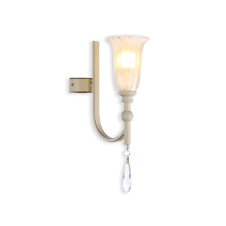 Wall lamp with crystal Ambrella Light, Traditional, TR3252, 1HE14, beige color, gold