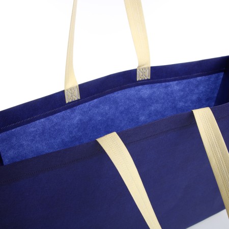 Bag beach without fasteners, blue color-2