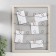 Photo frame plastic in 5 photos "Funny curls" with clothespins, white 50x40 cm