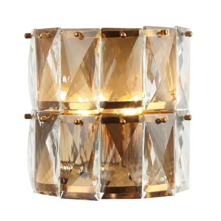 Lamp wall crystal Avenue 2xe14 40W, size 25x13.5x24 cm, bronze color