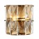 Lamp wall crystal Avenue 2xe14 40W, size 25x13.5x24 cm, bronze color