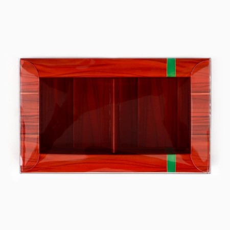 Box for 2 sweets with cells "New Year's Post", 10 x 6 x 3 cm, New Year-2