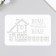 Plastic stencil "House" 16x24 cm