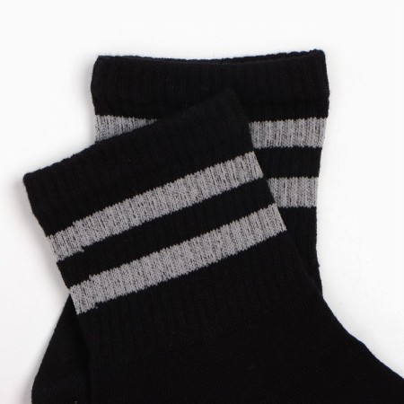 Women's socks, white/gray strip, size 36-39-2
