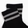 Women's socks, white/gray strip, size 36-39