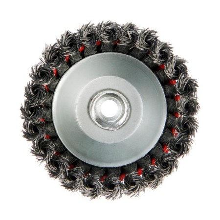 Metal brush for ushm scrap, twisted wire, "cup", M14, 125 mm-4