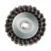 Metal brush for ushm scrap, twisted wire, "cup", M14, 125 mm
