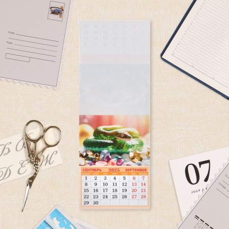 The calendar torn on the magnet "Symbol of the year - 2" 2025, 9.5 x 13 cm-1