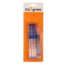 Set of gel pens, 0.5 mm, 3 pieces + 3 blue rod