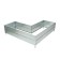 The bed is M-shaped, galvanized, 153 × 93 × 34 cm