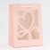 Gift package with a curly window, 18 x 13 x 25 cm, pink
