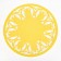 Napkin Decorative shade "Tulips" Color yellow, D 30 cm, 100% p/e, felt