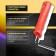 Decorative tundra roller, rubber, "snake", handle d = 6 mm, 180 mm