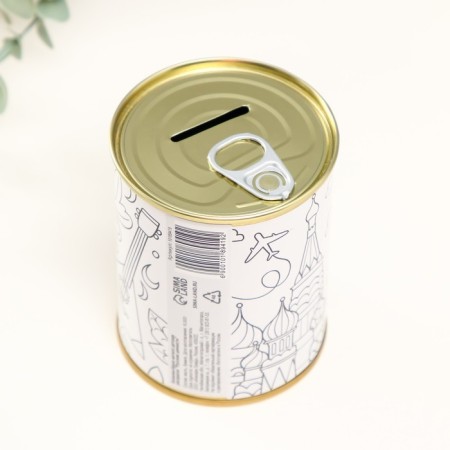 Pigging bank Bank Metal Children's Coloring "Russian Values"-4