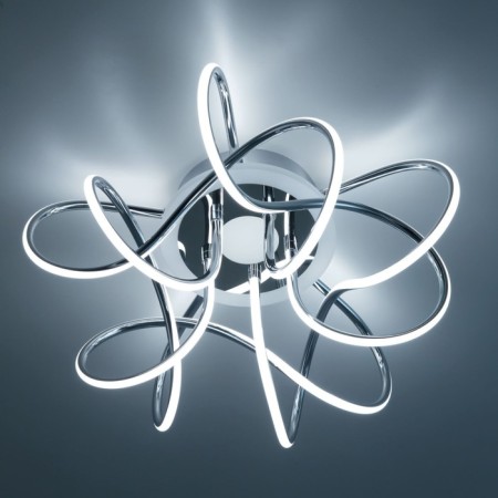 Ceiling CITILUX CULCH "JMINI SMART" CL229A151E 50x50x23 cm, 5x19W, LED, Gray color.-26