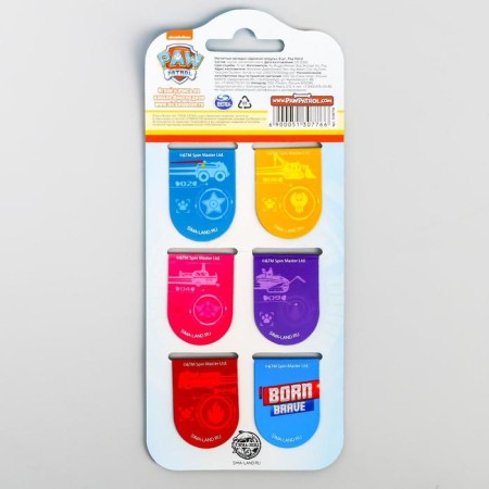 Magnetic bookmarks "Puppy Patrol", Paw Patrol, 6 pcs.-2