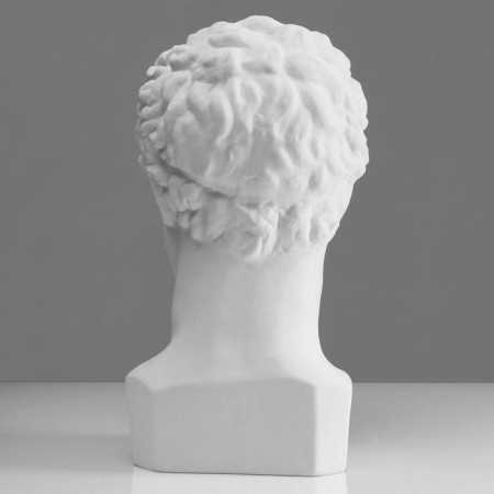 Gypsum figure Hermes head, 22 x 27 x 46 cm-3